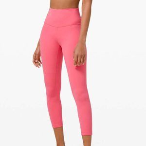 Lululemon Guava pink 25in Align leggings size 0 Rare!